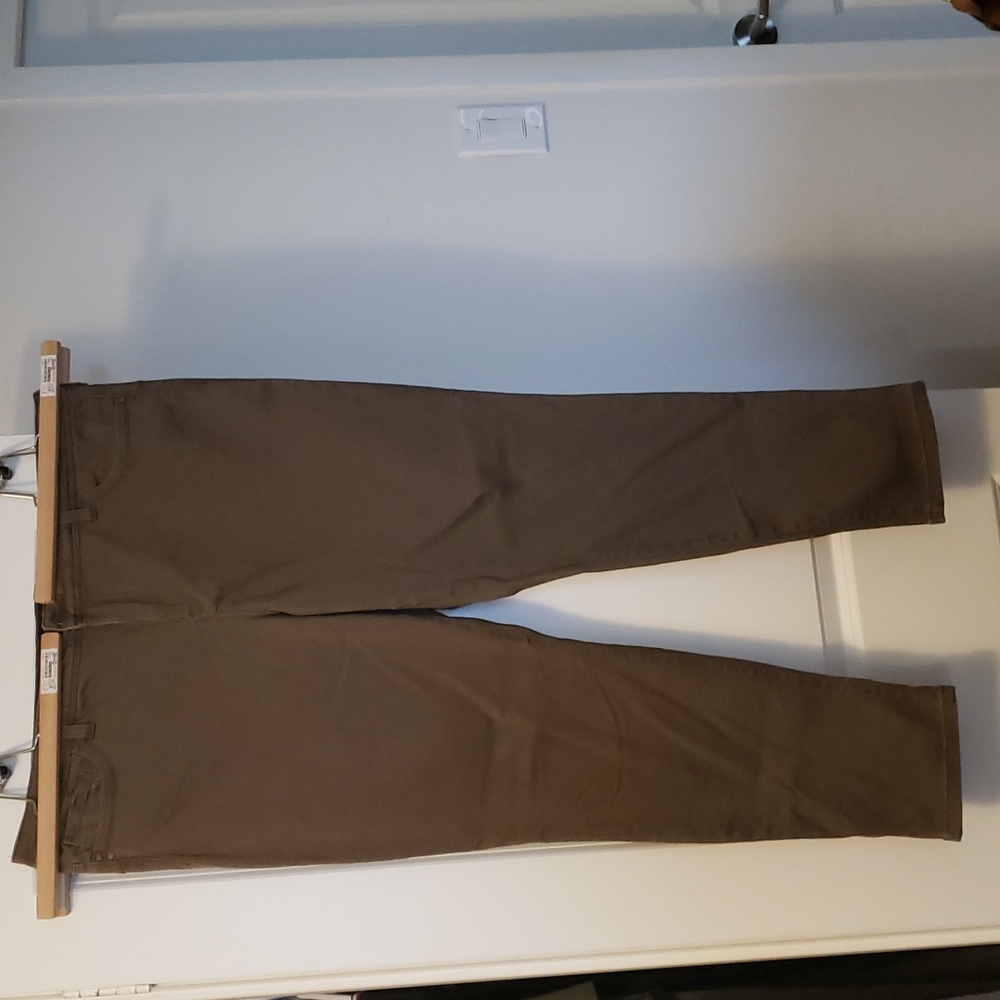 Brown Straight Leg Pants